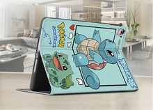 Load the image into the gallery viewer, Pokemon iPad Air Pro Smartcover with Pikachu, Bulbasaur, Squirtle, Jigglypuff motifs