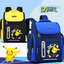 Lade das Bild in den Galerie-Viewer, Pokemon Schul Rucksack mit Pikachu Pokemon Motiv in Blau oder Gelb

