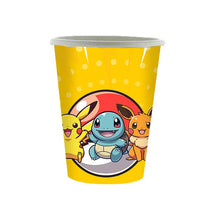Load the image into the gallery viewer, Pokemon children's birthday decorations - plates, cups, banners, tablecloths, etc.