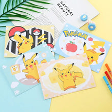 Lade das Bild in den Galerie-Viewer, 10Per Set Pokemon Pikachu Einladungskarten, Brief mit Umschlag
