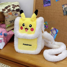 Lade das Bild in den Galerie-Viewer, Flauschige Pokemon Pikachu Crossbody Tasche
