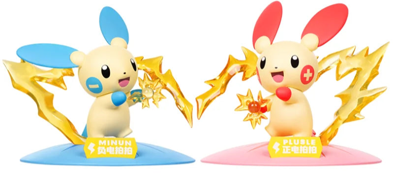 Plusle und Minun Pokemon Figuren im Set (2 Figuren)