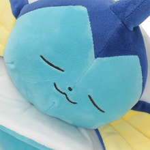 Cargue la imagen en el visor de la galería, lindo Pokémon de peluche Aquana Vaporeon durmiendo (aprox. 65 cm)