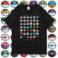 Pokémon T-Shirt mit Poké Ball Sammlung
