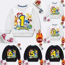 Lade das Bild in den Galerie-Viewer, Pokémon Happy Birthday Pullover für Kinder – Feiere deinen Geburtstag mit Stil
