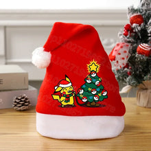Lade das Bild in den Galerie-Viewer, Weihnachtliche Pikachu Pokemon Mütze für Kinder oder Erwachsene
