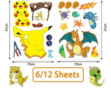 Lade das Bild in den Galerie-Viewer, Pokemon Sticker Puzzle viele verschiedene Pokemon
