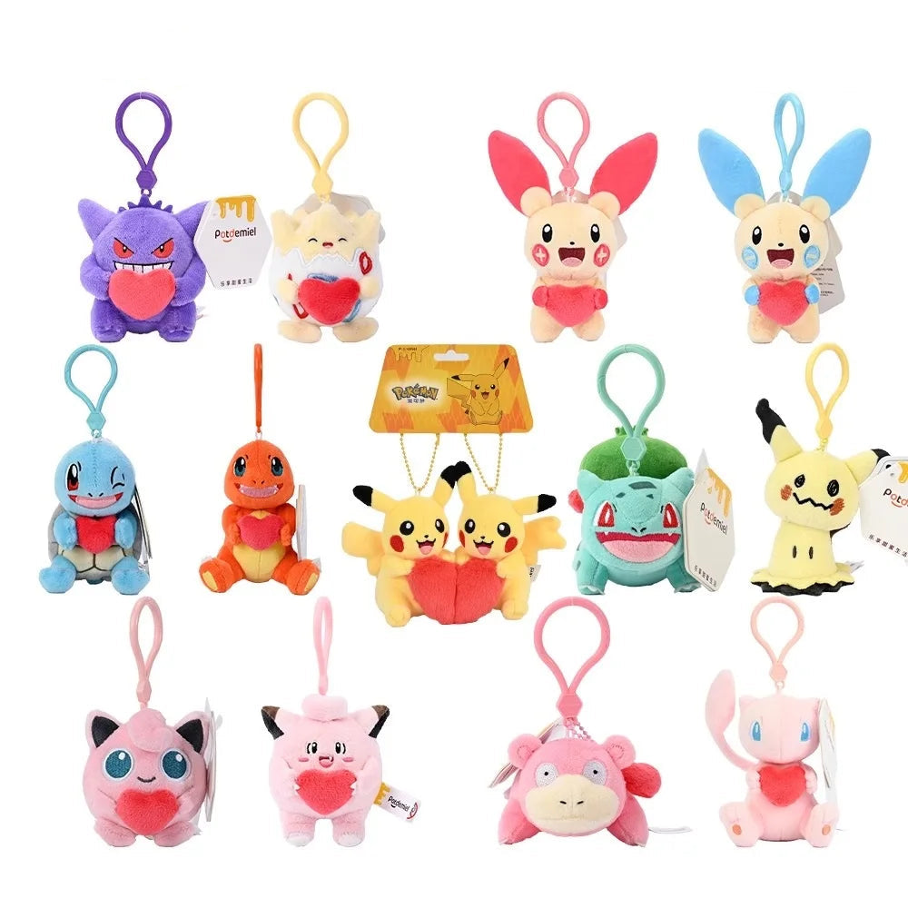 Buy cute Pokemon plush pendants with hearts