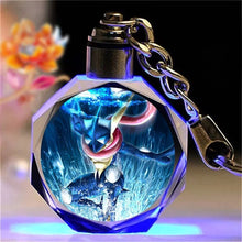 Load the image into the gallery viewer, Colorful Pokemon Krystal Keychains Pendant