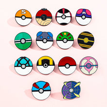 Lade das Bild in den Galerie-Viewer, Pokemon Ball Pokebälle als Pin Brosche
