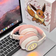 Lade das Bild in den Galerie-Viewer, Pokemon Bluetooth Kopfhörer im Evoli, Gengar oder Vulpix Motiv
