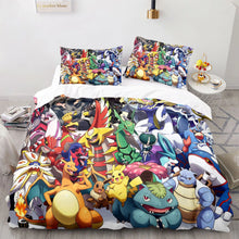 Lade das Bild in den Galerie-Viewer, Pikachu Bettwäsche in buten Pokemon Motiven
