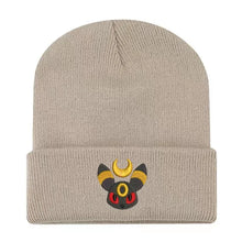 Lade das Bild in den Galerie-Viewer, Warme Nachtara Umbreon Beanie Winter Herbst Mütze
