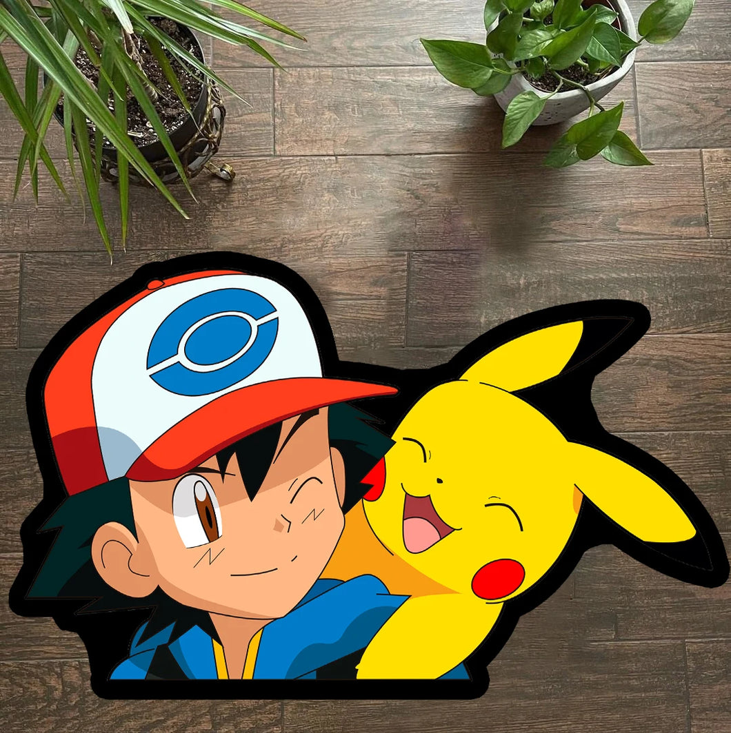 Niedliche Ash Ketchum Pikachu Matte Teppich