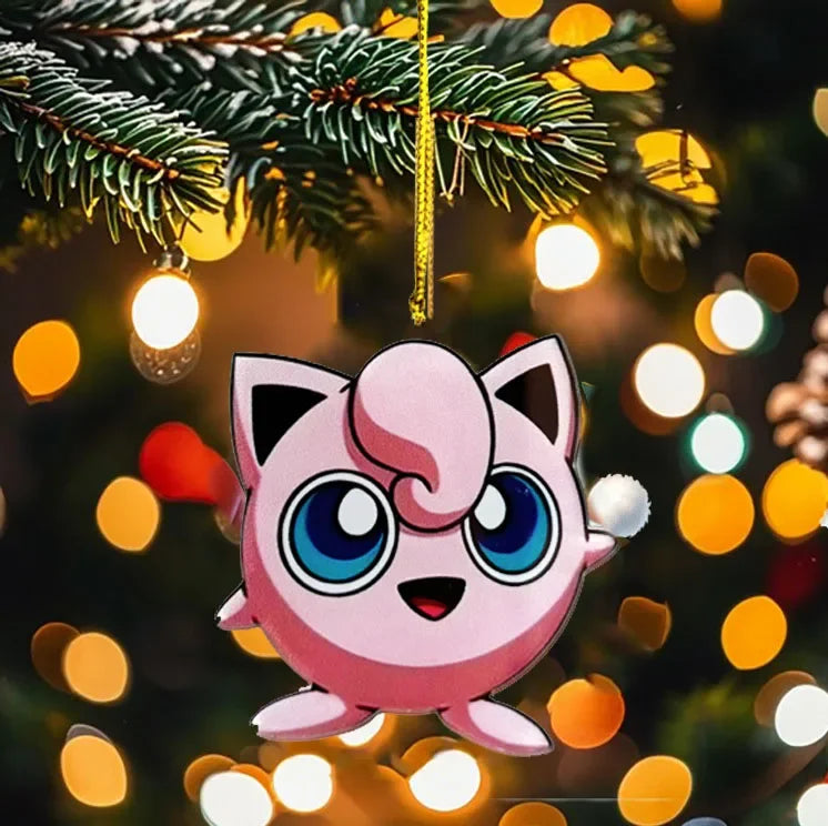 Weihnachtsbaum Anhänger im Pokemon Look (Gengar, Pikachu, Schiggy, Charmander oder Pummeluff)