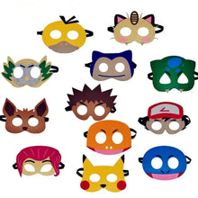 Lade das Bild in den Galerie-Viewer, 12er Set Pokemon Masken für Feier, Geburtstag, Party, Fasching, Kostüme etc.
