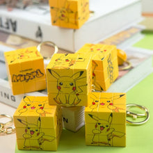 Load the image into the gallery viewer, Pikachu Rubik's Cube Keychain