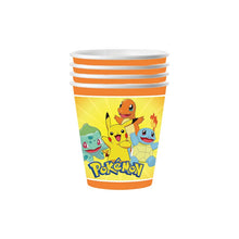Load the image into the gallery viewer, Pokemon children's birthday decorations - plates, cups, banners, tablecloths, etc.