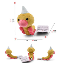 Load the image into the gallery viewer, Weedle Hornliu plush Pokemon (approx. 8cm)