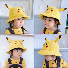 Carga la imagen en el visor de galería, gorros y gorras de verano de Pikachu para niño o adulto