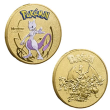 Carica l'immagine nel visualizzatore della galleria, monete Pokemon con diversi Pokemon Mewtwo, Quajutsu, Pikachu Mew, Genesect e altri