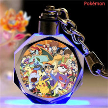 Lade das Bild in den Galerie-Viewer, Bunte Pokémon Pikachu Kristall Keychain Anhänger
