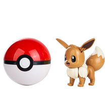 Lade das Bild in den Galerie-Viewer, Pokemon Spielzeug - Großer Pokeball mit Pokemon Figur zum spielen oder sammeln
