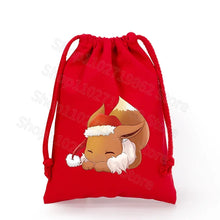 Lade das Bild in den Galerie-Viewer, Weihnachtliche Pokemon Pikachu Tassche mit Kordel für Nikolaus, Weihnachten Geschenke etc.
