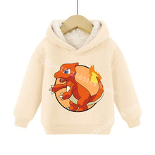 Lade das Bild in den Galerie-Viewer, Warme gefütterte Kinder Pullies Hoodies mit Pokemon Motiven
