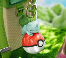 Load the image into the gallery viewer, Pokeball with Pokemon Keychain Pendant