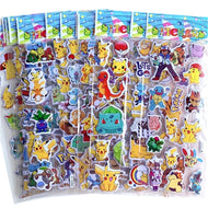 Pikachu Pokemon 3D Sticker Aufkleber (12 Bögen)