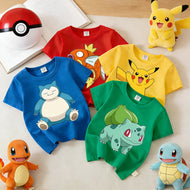 Neue Pokemon Sommer T-Shirts in bunten Motiven für Kinder
