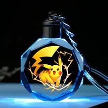 Lade das Bild in den Galerie-Viewer, Bunte Pokémon Pikachu Kristall Keychain Anhänger
