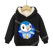 Lade das Bild in den Galerie-Viewer, Warme gefütterte Kinder Pullies Hoodies mit Pokemon Motiven
