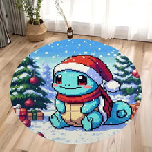 Lade das Bild in den Galerie-Viewer, Pokemon Teppich mit Weihnachts Motiven im Retro Pixel Look
