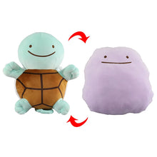 Load the image into the gallery viewer, Transform Ditto Plush Pokemon transforms into Snorlax, Pikachu, Squirtle etc.