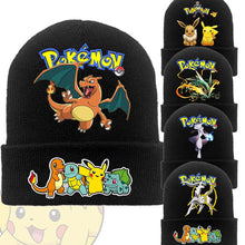 Load the image into the gallery viewer, Pokemon winter hats in different motifs