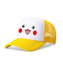 Lade das Bild in den Galerie-Viewer, Fröhliche Baseball Caps mit Pokemon Pikachu Motiven für Kinder oder Erwachsene
