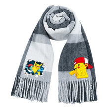 Lade das Bild in den Galerie-Viewer, Wärmender Pokemon Pikachu Winterschal für die kalte Jahreszeit
