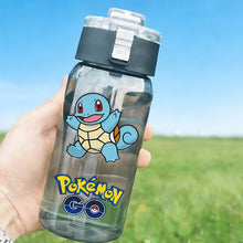 Lade das Bild in den Galerie-Viewer, 600ml Pokémon Glurak, Pummeluff, Schiggy Wasserflasche Trinkflasche für Sommer und Freizeit
