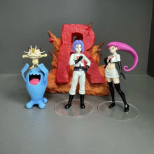 Lade das Bild in den Galerie-Viewer, Team Rocket Figuren Set  mit Jessie, James, Mauzi und Woingenau
