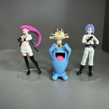 Lade das Bild in den Galerie-Viewer, Team Rocket Figuren Set  mit Jessie, James, Mauzi und Woingenau
