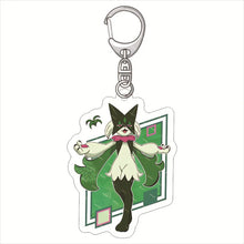 Load the image into the gallery viewer, Pokemon Meowscarada Skeledirge Ceruledge Acrylic Pendant Keychain
