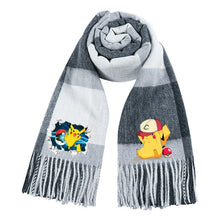 Lade das Bild in den Galerie-Viewer, Wärmender Pokemon Pikachu Winterschal für die kalte Jahreszeit
