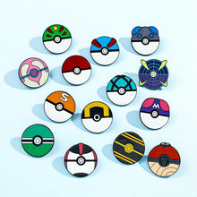 Lade das Bild in den Galerie-Viewer, Pokemon Ball Pokebälle als Pin Brosche
