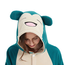 Lade das Bild in den Galerie-Viewer, Relaxo Snorlax Cosplay Onesie Kostüm
