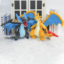 Carga la imagen en el visor de la galería, Pokémon de peluche Charizard en diferentes formas, Mega Y, Mega X, Shiny y mucho más.