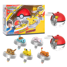 Cargue la imagen en el visor de la galería, Pokémon Ball Spinning Toy Pokeball con figura