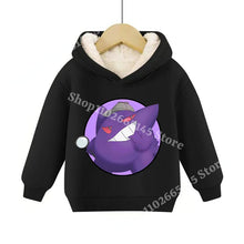 Lade das Bild in den Galerie-Viewer, Warme gefütterte Kinder Pullies Hoodies mit Pokemon Motiven
