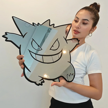 Lade das Bild in den Galerie-Viewer, Gengar Acryl Spiegel - Pokemon Deko, Wandspiegel, Geschenkidee (ca.40cm)

